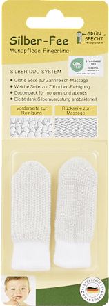 Mundpflege Fingerling Silber-Fee Grünspecht