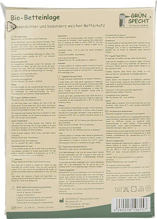 Betteinlage 50x70 cm Grünspecht