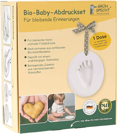 Bio-Baby-Abdruckset Grünspecht