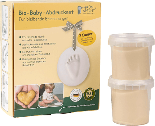 Bio-Baby-Abdruckset Grünspecht