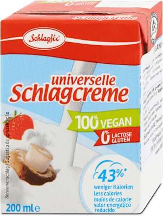 Vegán habkrém Schlagfix