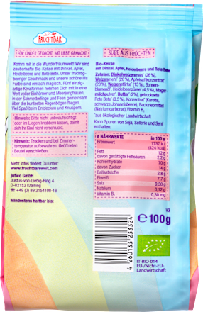 Babykekse Wundertraum mit Dinkel, Apfel und Heidelbeere ab dem 8. Monat FruchtBar