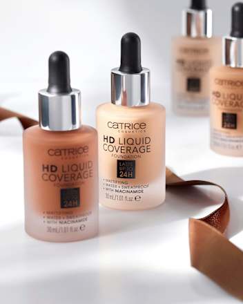 Foundation Liquid HD Coverage Waterproof 10 Light Beige CATRICE