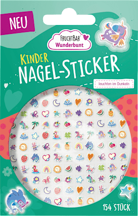 Nagelstickerbogen Wunderbunt für Kinder FruchtBar