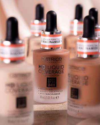 Foundation Liquid HD Coverage Waterproof 10 Light Beige CATRICE