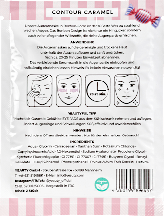 Augenpads Contour Caramel Candy (1 Paar) Yeauty