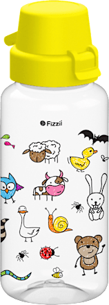Trinkflasche Bambini gelb, 400 ml  Fizzii
