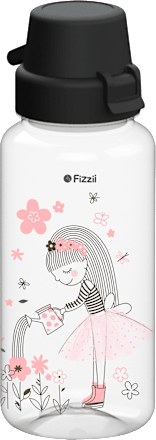 Trinkflasche Bambini schwarz, 400 ml  Fizzii