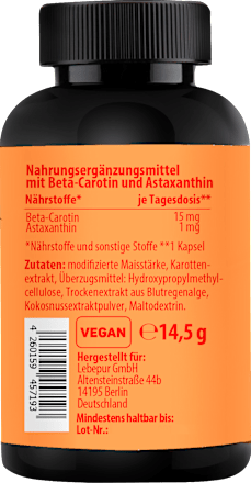 Carotin Kapseln 30 St Lebepur