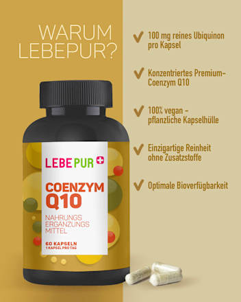 Coenzym Q10 Kapseln Lebepur