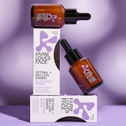 Serum Slow Aging Retinal + Bio-Leinsamen Farm Loves Face