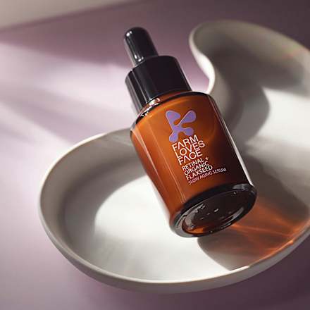 Serum Slow Aging Retinal + Bio-Leinsamen Farm Loves Face