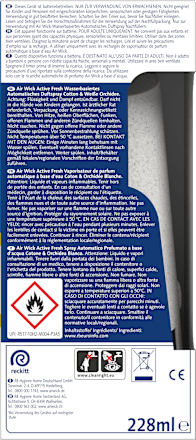 Lufterfrischer Active Fresh Cotton & Weiße Orchidee Starterset AirWick