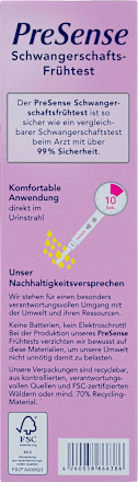 Schwangerschaftsfrühtest PreSense