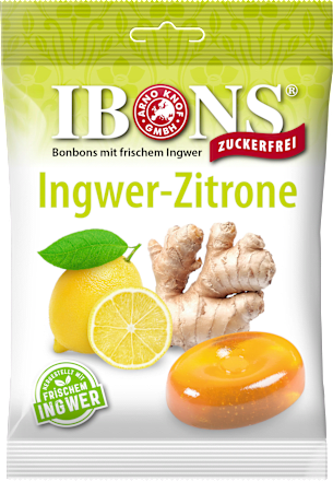 Bonbon, Ingwer & Zitrone, zuckerfrei IBONS