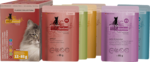 Nassfutter Katze Classic Collection I, Multipack (12 x 85g) catz finefood