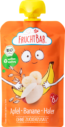 Quetschie Apfel-Banane-Hafer, ab 6 Monaten FruchtBar