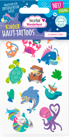 Kinder Haut-Tattoos Wunderbunt Abenteuerliche Unterwasserwelt FruchtBar