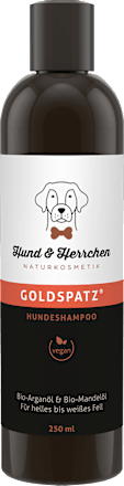 Hunde Shampoo, Goldspatz, für helles bis weißes Fell Hund & Herrchen
