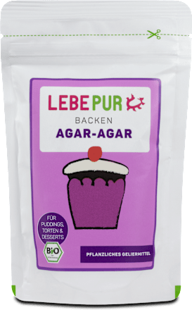 Backen Bio Agar-Agar pflanzliches Geliermittel Lebepur