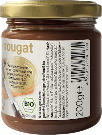 Schokoaufstrich, Nuss-Nougat Creme Frusano