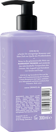 Flüssigseife Marrakesch Promise mit Arganöl ORINIQ