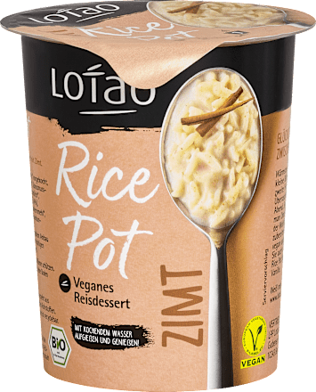 Zwischenmahlzeit Rice Pot Reisdessert mit Zimt Vegan Lotao