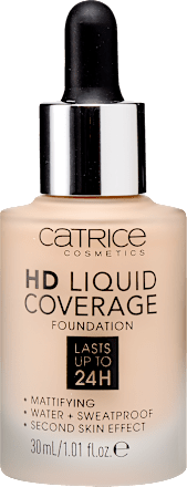 Alapozó HD Liquid Coverage - Nr. 020 Rose Beige CATRICE