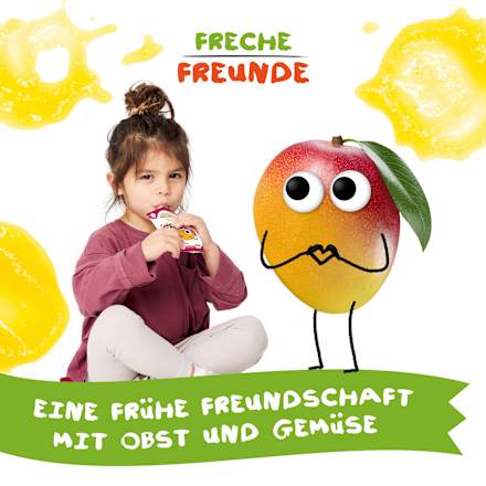 Bio Quetschie Apfel, Mango & Pfirsich Freche Freunde