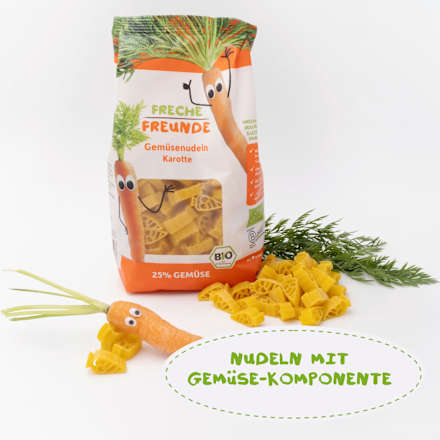 Nudeln Gemüse Karotte Freche Freunde