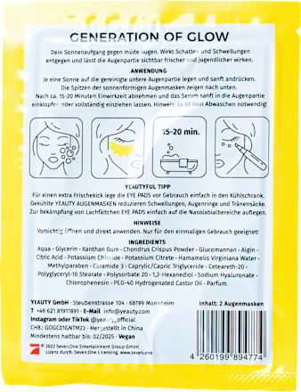 Augenpads Generation of Glow (1 Paar) Yeauty