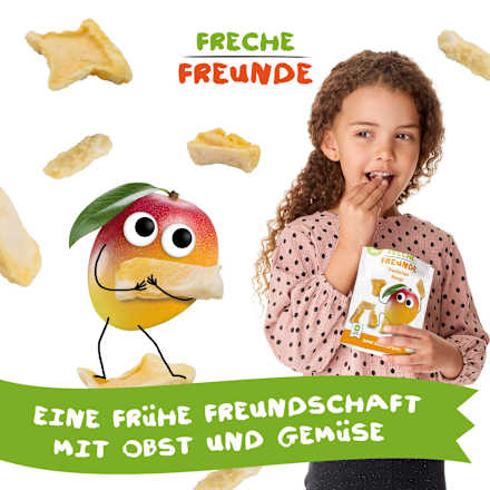 Kindersnack Fruchtchips Mango ab 3 Jahren Freche Freunde