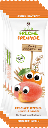 Bio-Getreide-Früchte-Riegel Mango & Orange Freche Freunde