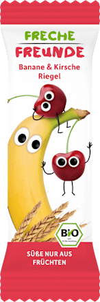 Fruchtriegel Banane & Kirsche, ab 1 Jahr (4x23 g) Freche Freunde