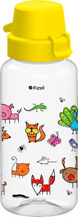 Trinkflasche Bambini gelb, 400 ml  Fizzii