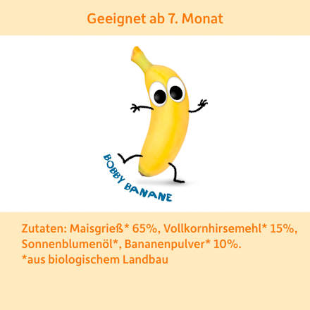 Babysnack Knusper-Ringe Hirse & Banane, ab 7 Monaten Freche Freunde