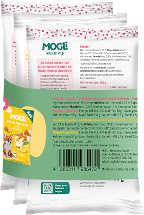 Kindersnack Creme Ecken Himbeere & Zitrone MOGLi