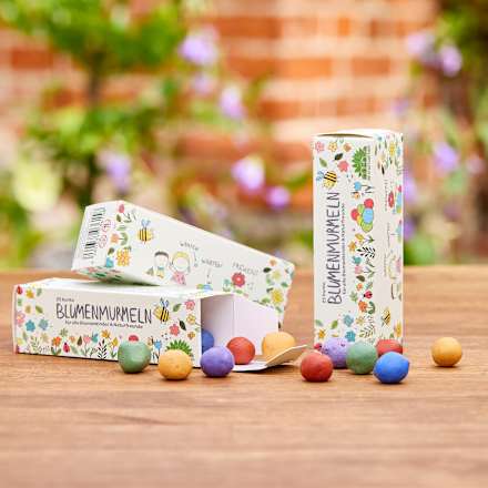 Blumenmurmeln, bunt, 25-teilig Die Stadtgärtner