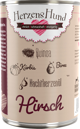 Nassfutter für Hunde, Hirsch HerzensHund