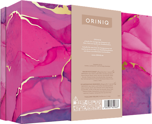 Geschenkset "Weltreise der Sinne" 3tlg ORINIQ