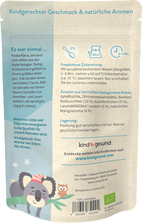 Kindertee Ruhewohl  kind gesund