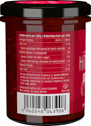 Fruchtaufstrich, Himbeere mit Xylit Xucker