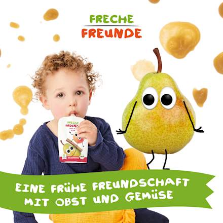 Bio Quetschie Apfel, Birne & Zimt Freche Freunde