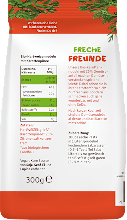 Nudeln Gemüse Karotte Freche Freunde