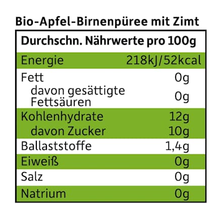 Bio Quetschie Apfel, Birne & Zimt Freche Freunde