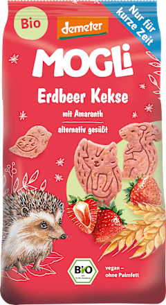 Kinderkekse Erdbeer mit Amaranth, ab 3 Jahren  MOGLi