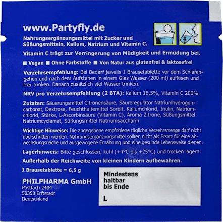 Elektrolyt-Vitamin C-Komplex Brausetabletten 4 St Partyfly