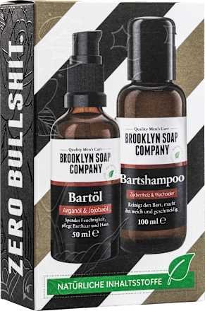 Geschenkset Bartöl & Seife 2tlg Brooklyn Soap Company