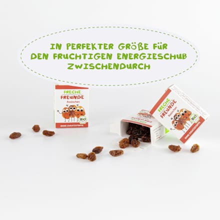 Kindersnack Rosinchen 3er Pack ab 3 Jahren geeignet Freche Freunde