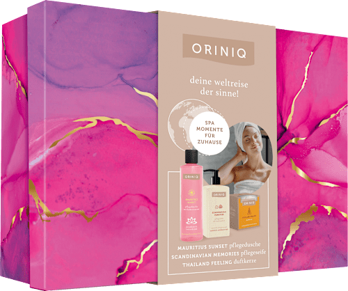 Geschenkset "Weltreise der Sinne" 3tlg ORINIQ